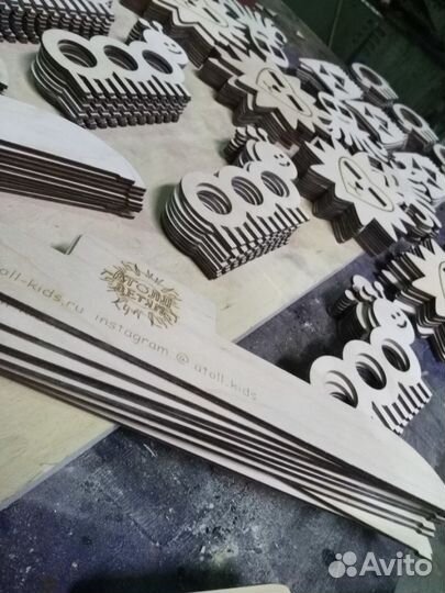 Лазерная резка, гравировка фанеры, хдф, оргстекло