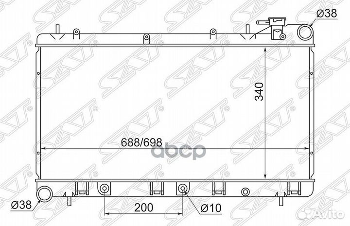 Радиатор Subaru Forester 97-02 / Impreza 92-00