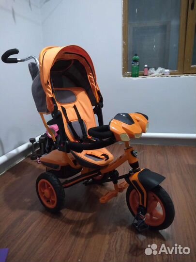 Детский велосипед трёхколёсный прогулочный