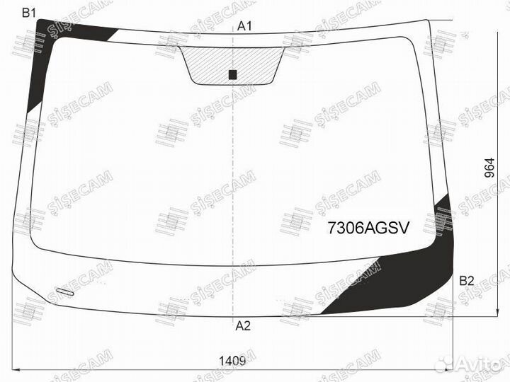 Стекло лобовое renault duster 21