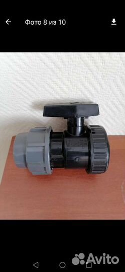 Кран шаровой PVC PN10 D110 - 4 DN 100