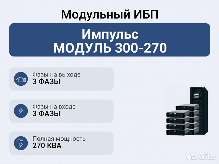 Модульный ибп Импульс модуль 300-270