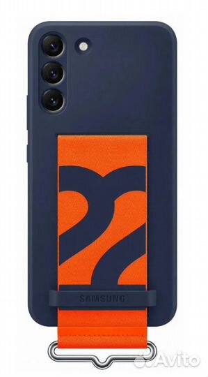 Чехол Silicone with Strap Cover для Samsung S22+