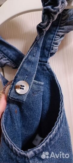 Полукомбинезон джинсовый