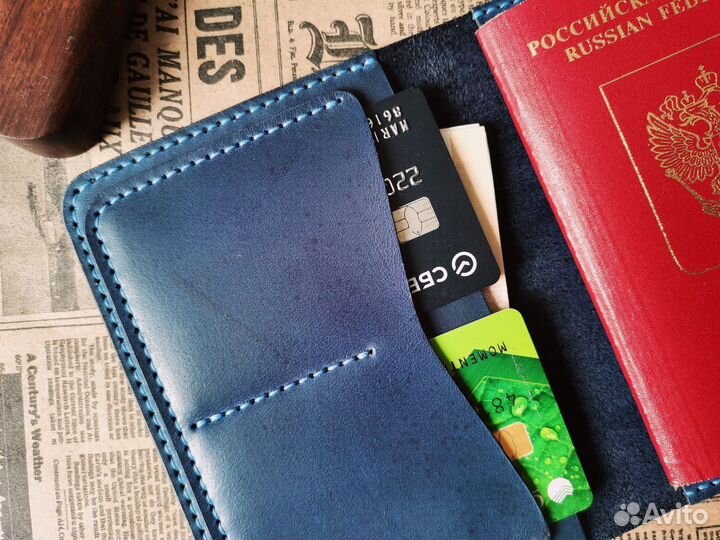 Обложка на паспорт из натуральной кожи