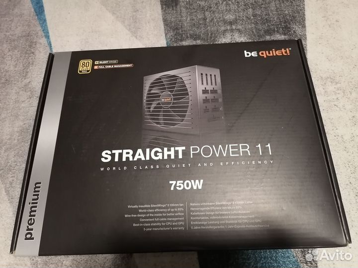 Блок питания be quiet Straight Power 11 750W BN283