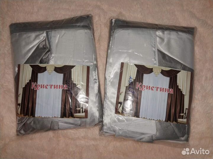 Комплект шторы и тюль новые