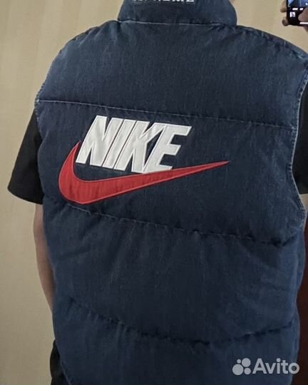 Джинсовая жилетка Supreme x Nike SS24