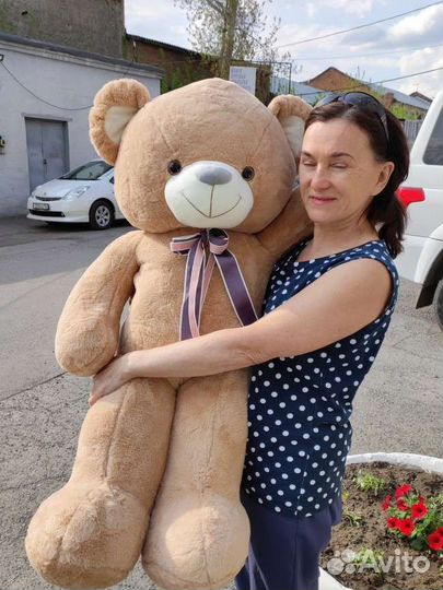 Большой плюшевый медведь премиум мишка мягкий