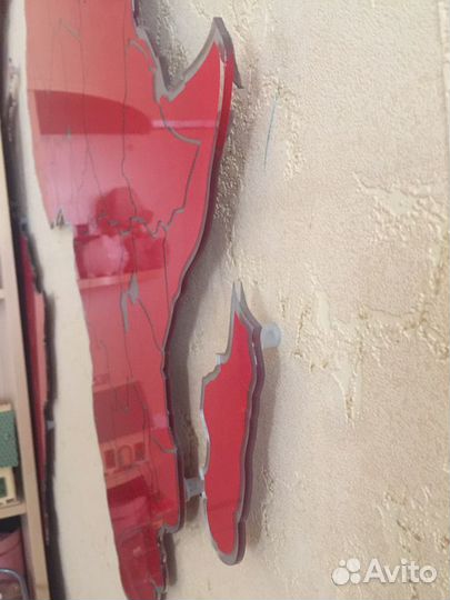 Карта мира на стену (декор)