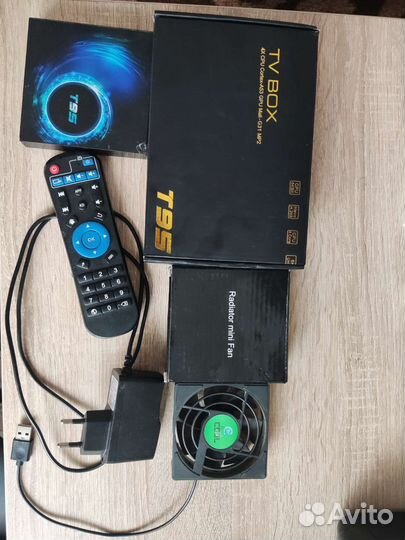 Android tv приставка + вентилятор от нагрева