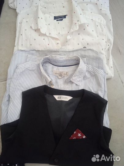 Комплект рубашек брюк жилеток для школы H&M и др