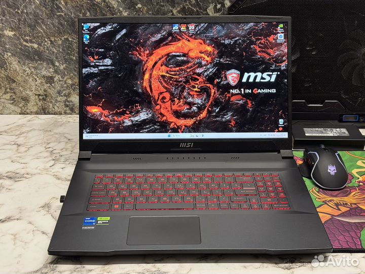 MSI 17.3 144Hz RTX 3050/16Ram/I5 12x/SSD