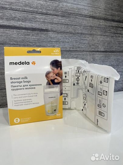 Пакеты для грудного молока medela