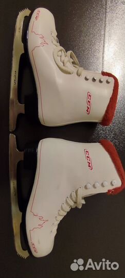 Коньки фигурные CCM р.38, сумка, чехлы на лезвия