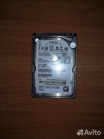 Жесткий диск Hitachi 750Gb