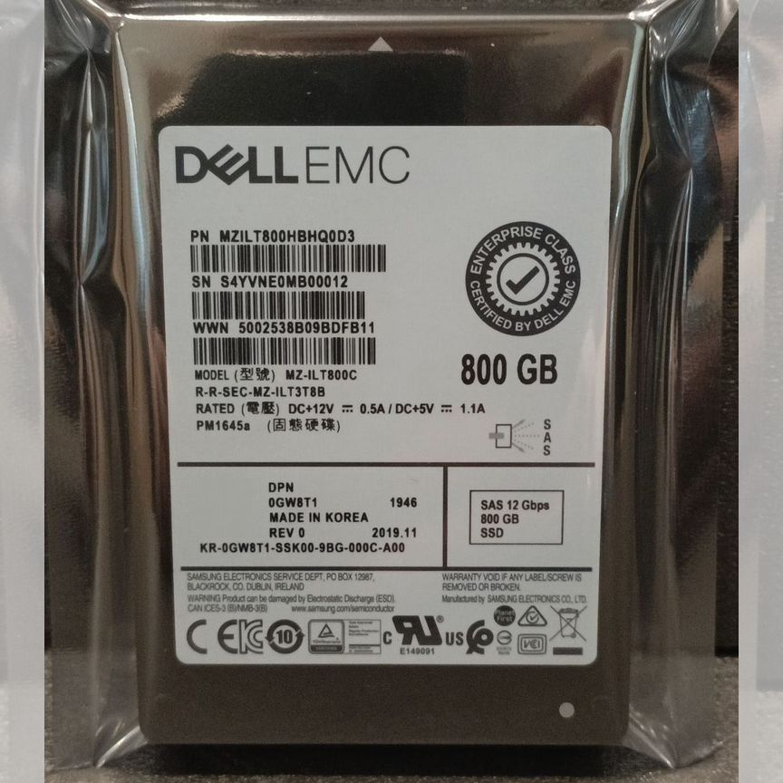 [PM1645A] Ssd Samsung 800 Gb Sas Mzilt800hbhq0d3 Pm1645a