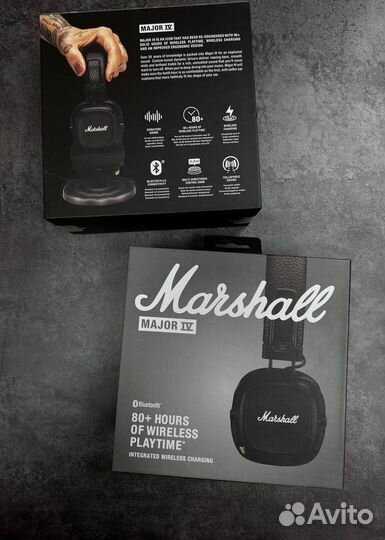 Беспроводные наушники marshall major 4