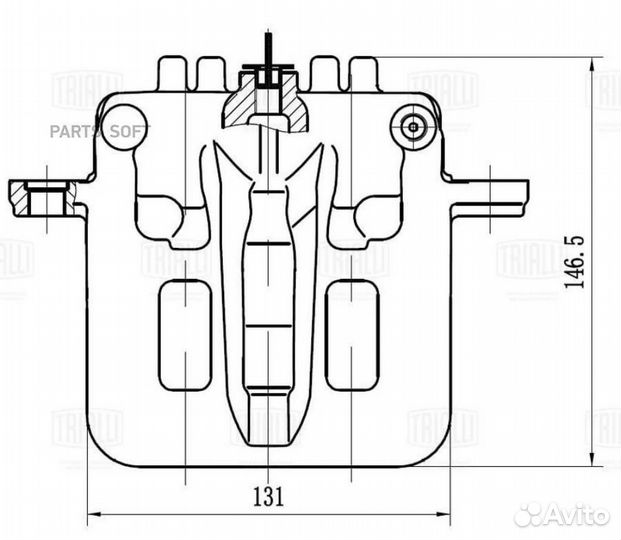 Суппорт торм. Mitsubishi Pajero II (90) передний d45мм (CF 012107)