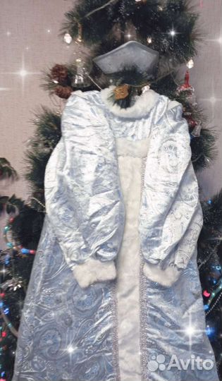 Костюм Снегурочки с кокошником