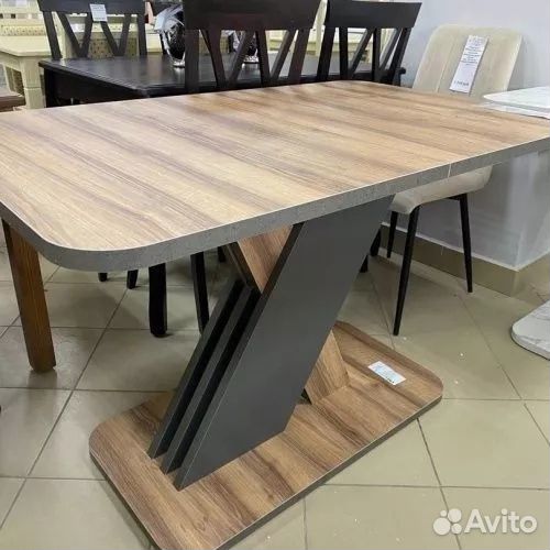 Стол обеденный Аврора (Авелано/Графит)