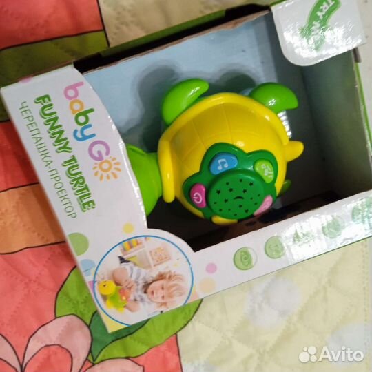 Черепашка проектор музыкальная