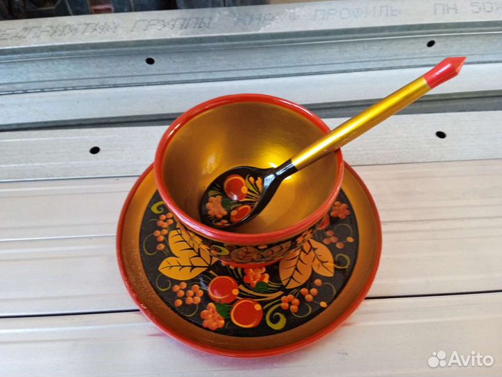 Деревянная посуда хохлома