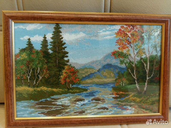 Картина вышитая крестом