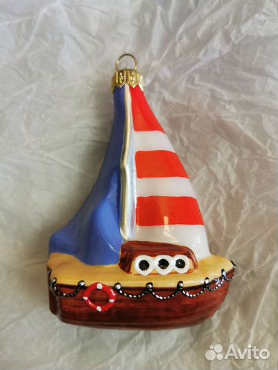 Ёлочная игрушка Яхта, Ариель