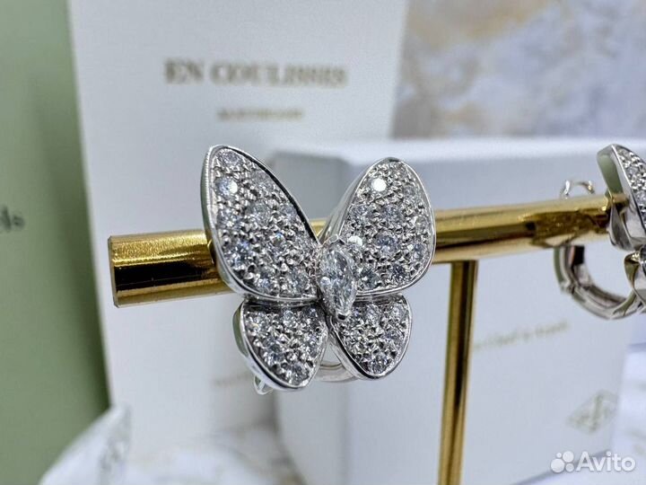 Серьги Van Cleef butterfly