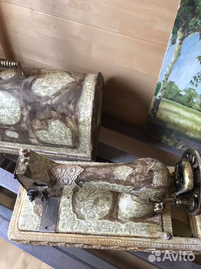 Швейная машинка зингер бу декупаж