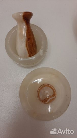 Изделия из оникса пакистан сахарница,ступка С пес