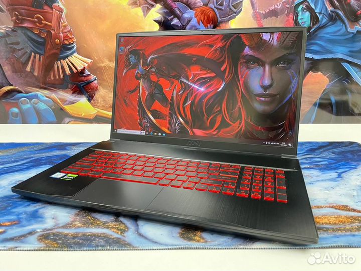 Игровой ноутбук MSI Процессор i7-9750H и видео GTX