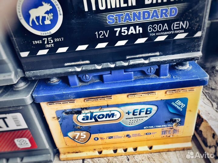 Аккумуляторы Бу 60/65/70/75/80/100/132/190