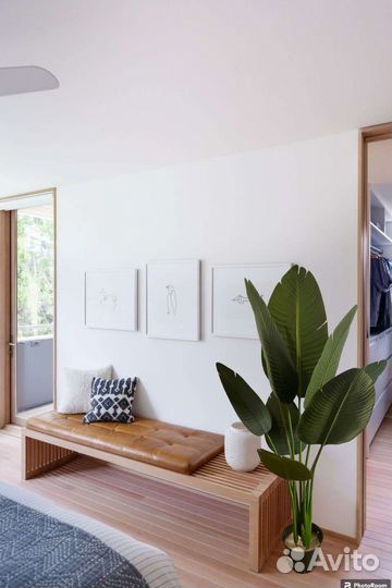 Пальма, банановое дерево, стрелиция искусственные