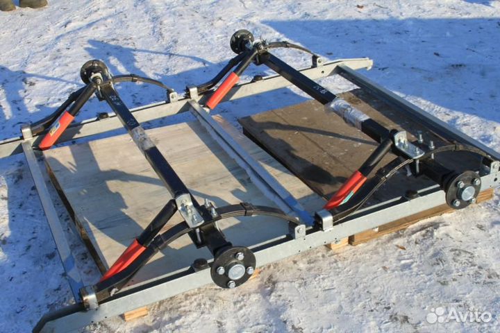 Ось прицепа мзса 817730.012 в сборе, 1500кг