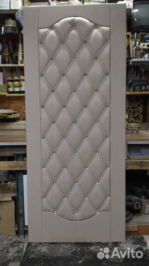 Декоративная накладка на входную дверь, кожзам