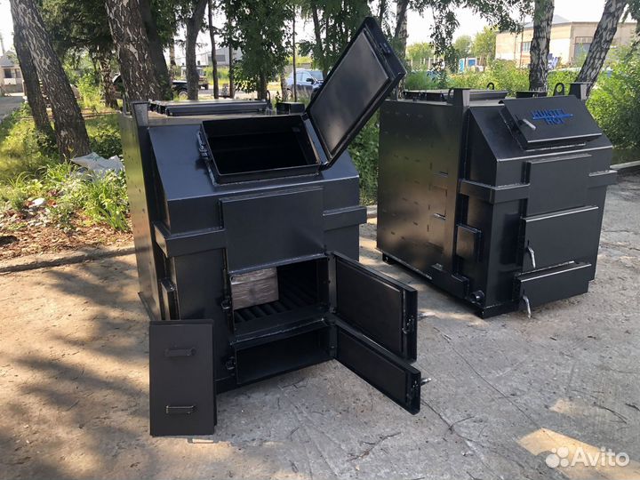 Твердотопливный котёл длительного горения