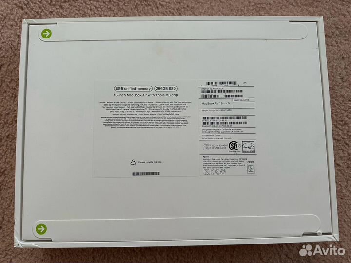 Apple macbook air 13 m3 8 256