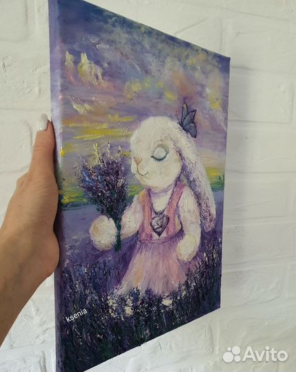 Зайка картина маслом