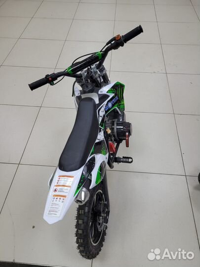 Детский Мотоцикл Motax 50cc (EC) бело-зеленый