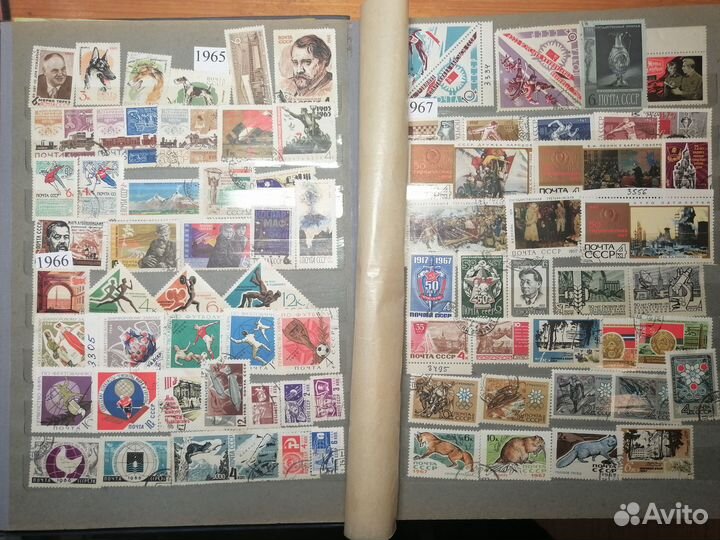 Альбом с марками СССР более 750 шт. + блоки