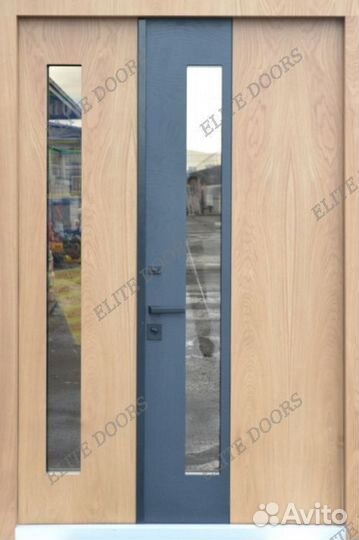 Широкая уличная дверь с терморазрывом ED-165