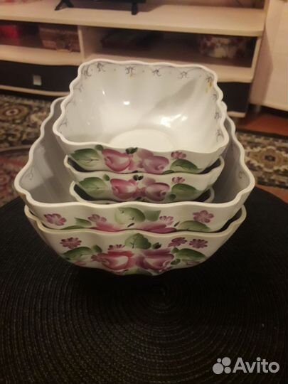 Салатники винтаж ссср,г. Сысерти ручная роспись