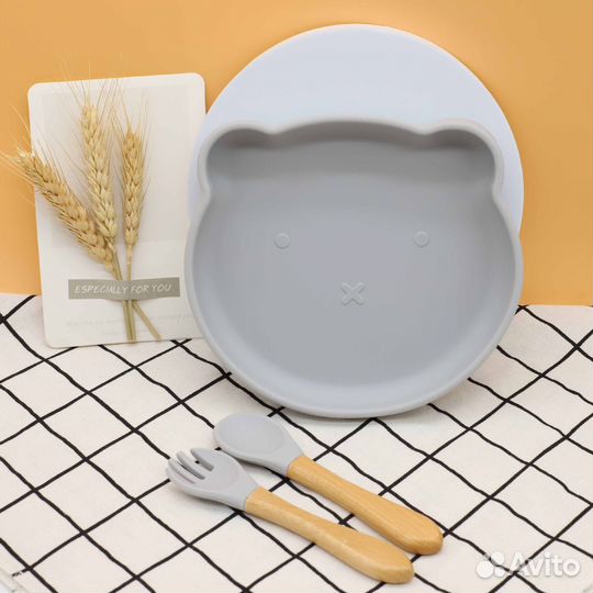 Детские тарелки для еды. силиконовая посуда