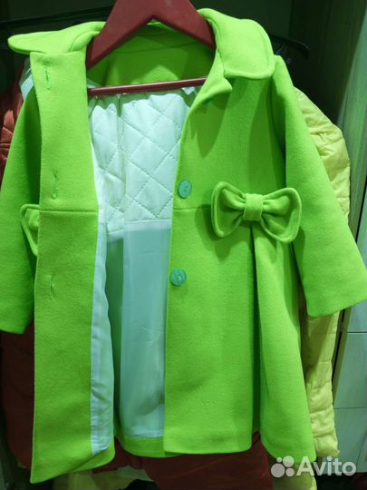 Пальто для девочки 92 98
