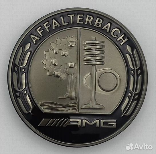 Эмблема amg на капот (новая) Mercedes