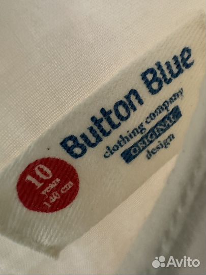 Button blue платье