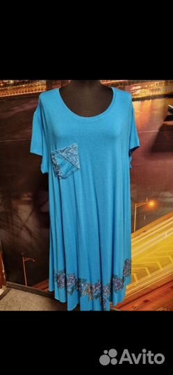 4XL 56-62Новое Платье-туника Турция большой размер