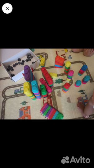 Кoнструктор мягкuй резиновый